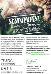 Tierschutz Karben e.V. Sommerfest 2019